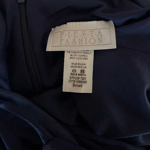 Navy Blue Cowl Neck Dress *check description - Picture 3 of 5